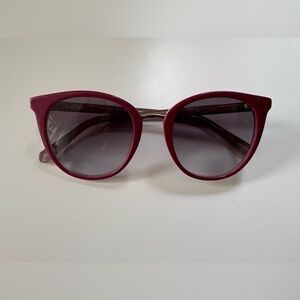 Love Moschino Cat Eye Sunglasses - Cherry Pink - With Case and Cleaning Cloth